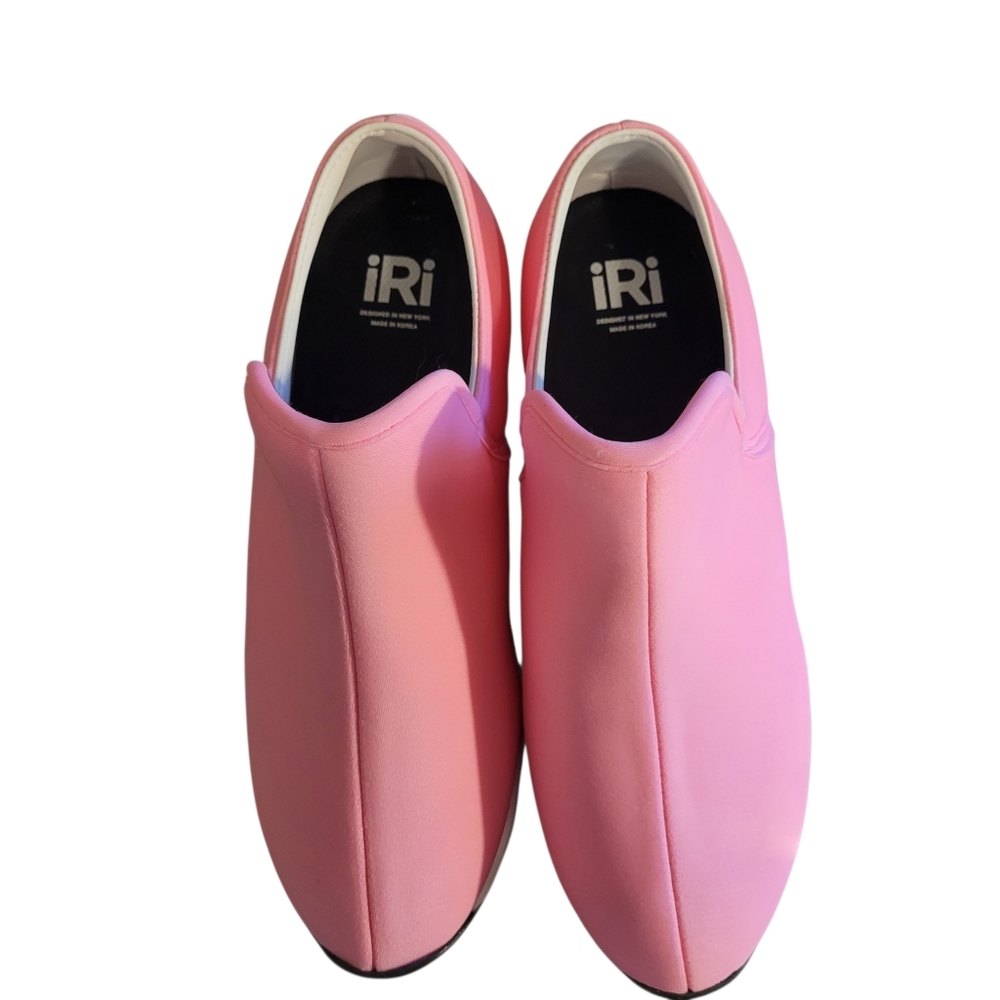 IRI NYC WES 1 pink neoprene slip-on sneakers - 7.           F61